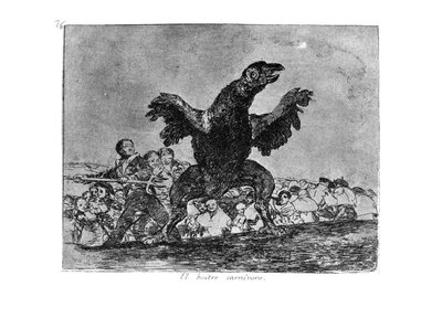 The Carnivorous Vulture (Plate 76) by Francisco de Goya